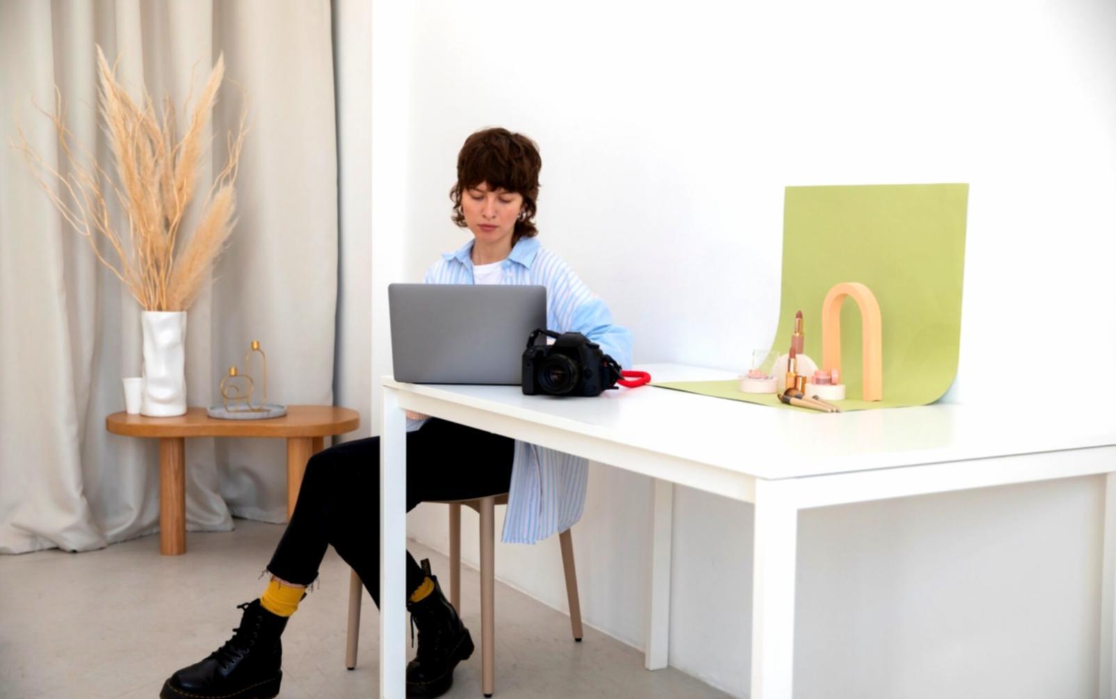 Professional financial planning workspace showing activity-based budgeting materials and charts